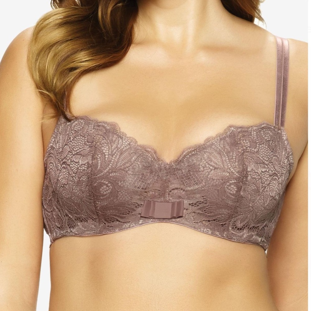 Paramour by Felina Sophia Longline Unlined Bra 32D NWT - Picture 3 of 11